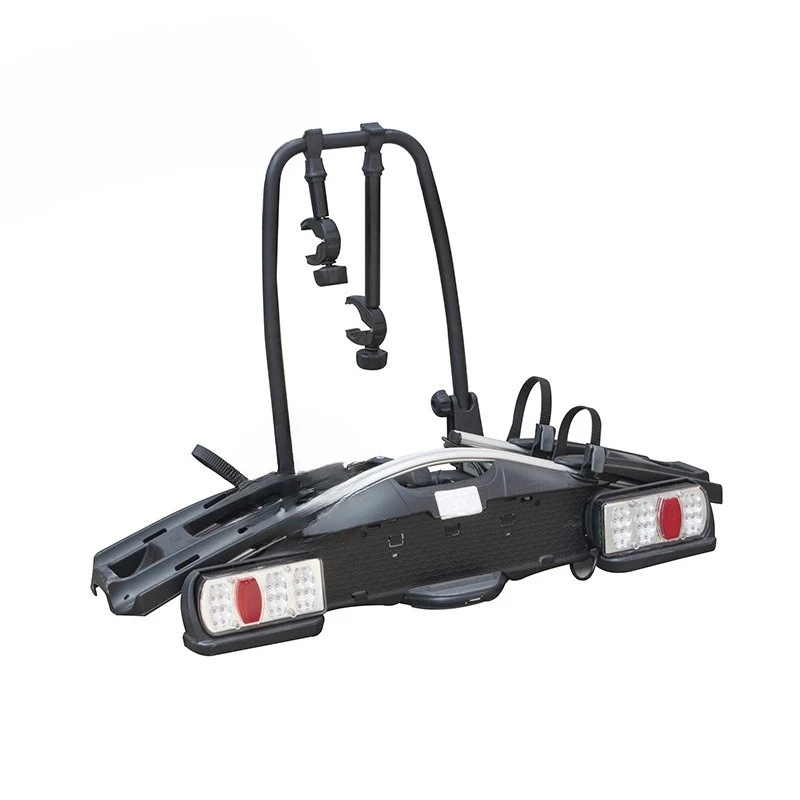 

Bicycle suspension frame, bicycle back-mounted tail frame with open tailgate, car bicycle frame