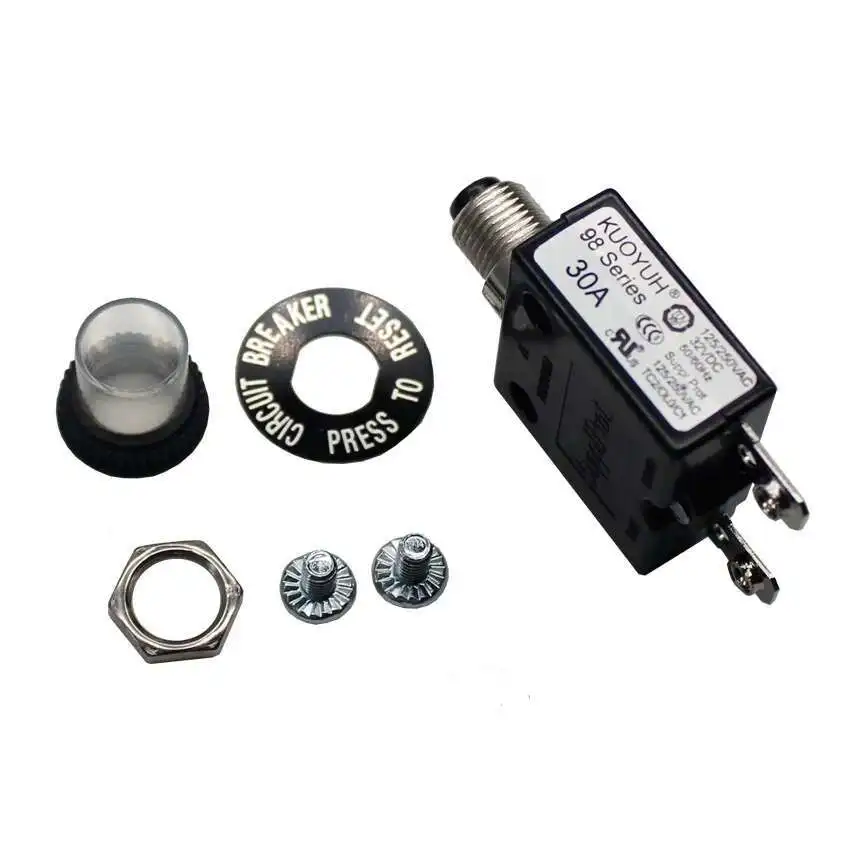 Kuoyuh 98 Series 30A Manual Reset Pump Motor Thermal Protector Circuit Breakers