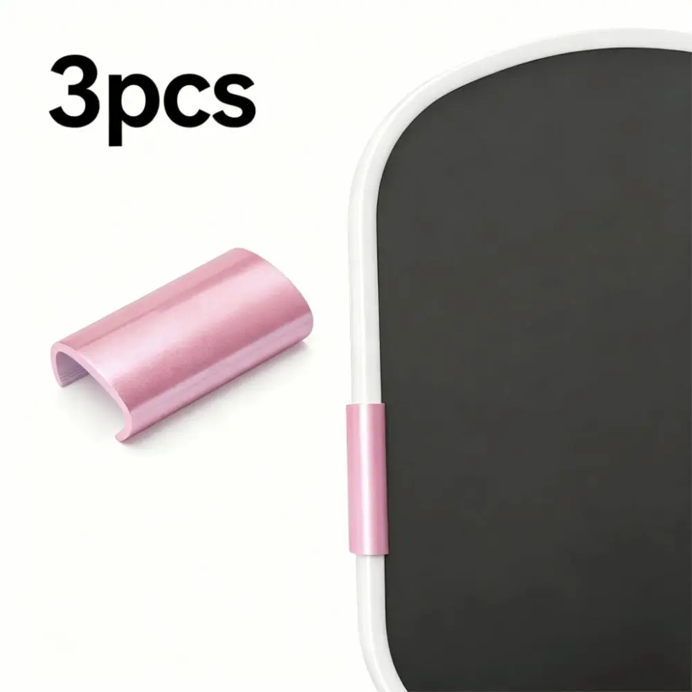3Pcs Weighted Blocks Pickleball Paddle Edge Protector Shock Absorption Decorative Colorful Edge Protector Clips 16mm Fit