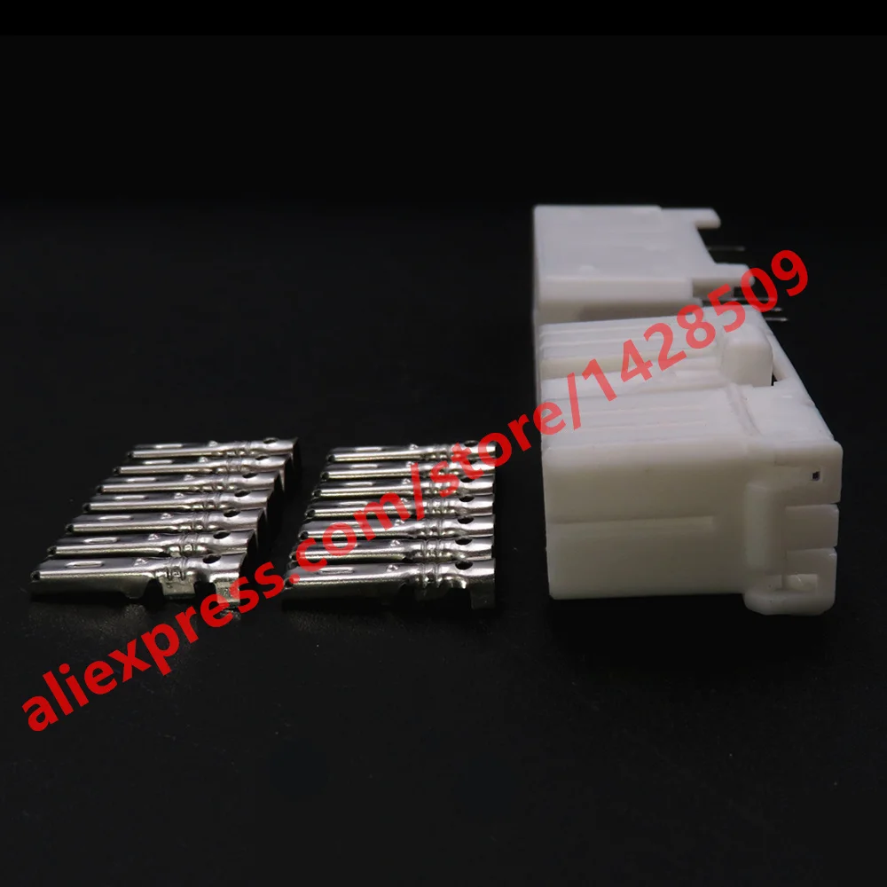 1 Set 14 Pin 173852-1 368508-1 Car Oxygen Sensor Wire Cable Harness Electrical Socket Plastic Housing Unsealed Connector