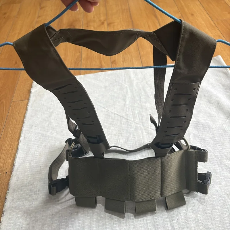 SS Style Minimalist Low Visibility Concealed Elastic Chest Hanging+Laser Cut H-Barrier