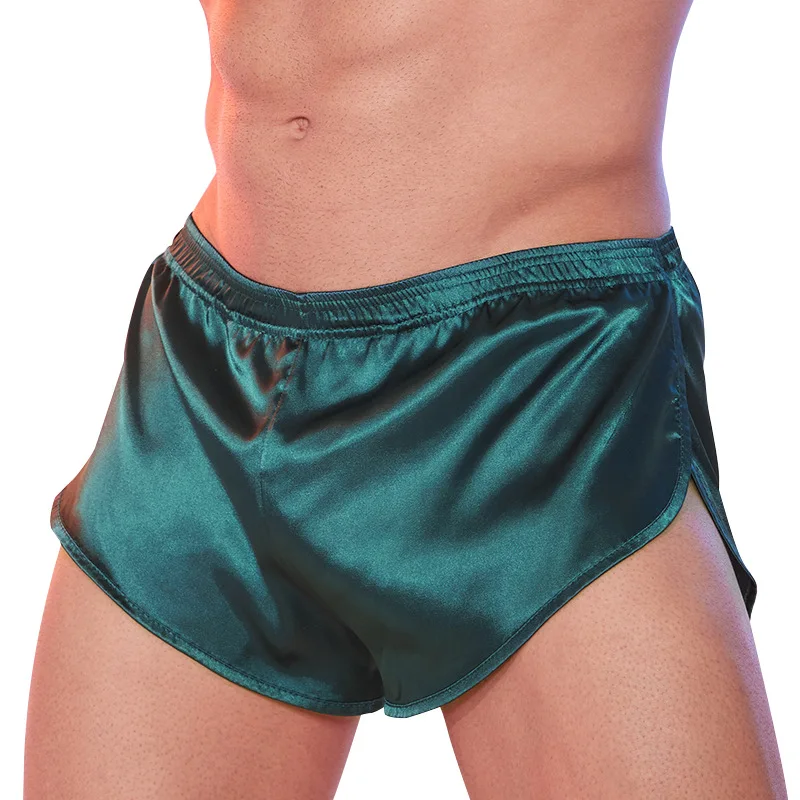 

Mens Boxers Oil Shiny Glossy Underwear U Convex Pouch Lingerie Underpants Ultra Elastic Jockstrap String Trunks Slip Homme