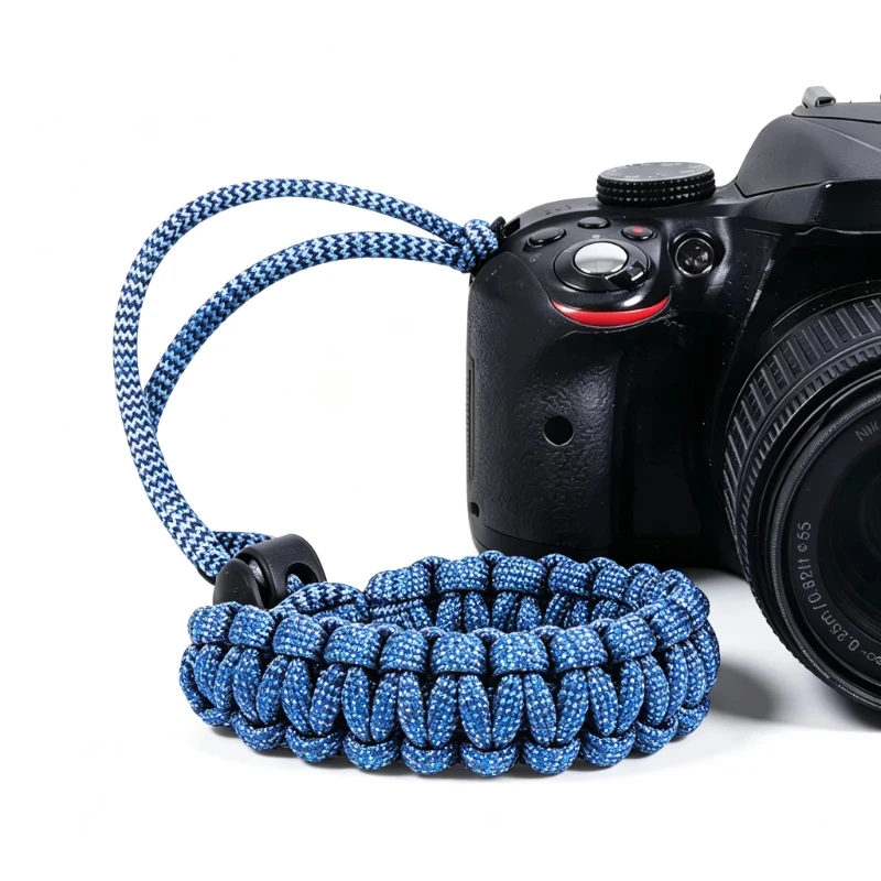 Woven Nylon Camera Wrist Strap Anti-Lost Hand Lanyard For DSLR