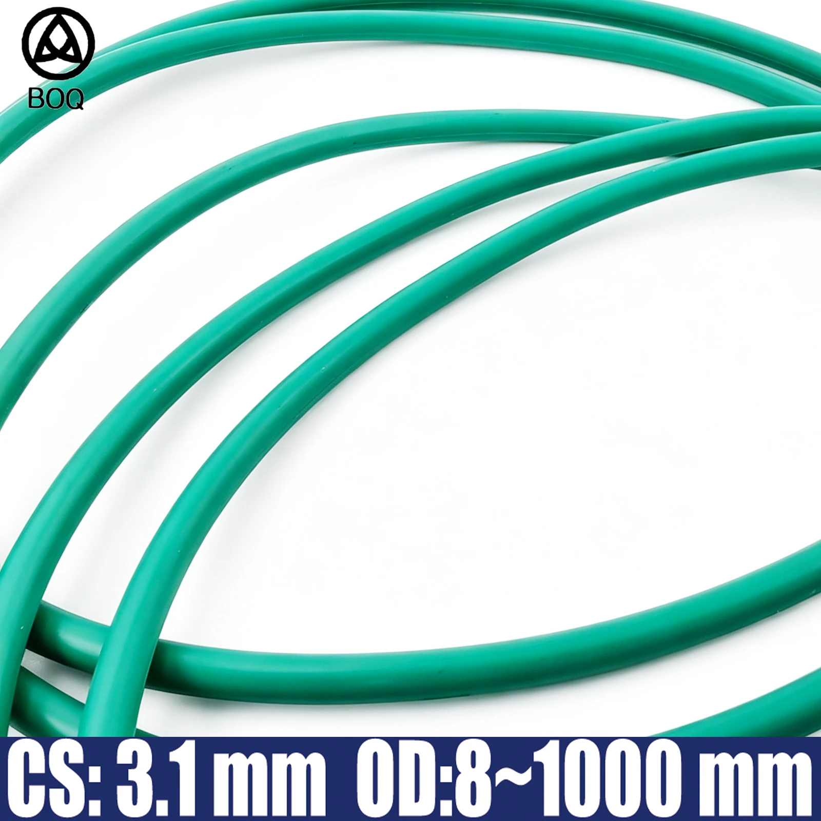 FKM O-Ring Seal Gasket FPM CS 3.1mm OD 385-1000mm Oil Pressuer And Wear Resistant Automobile Fluororubber Oring Thickness 3.1mm