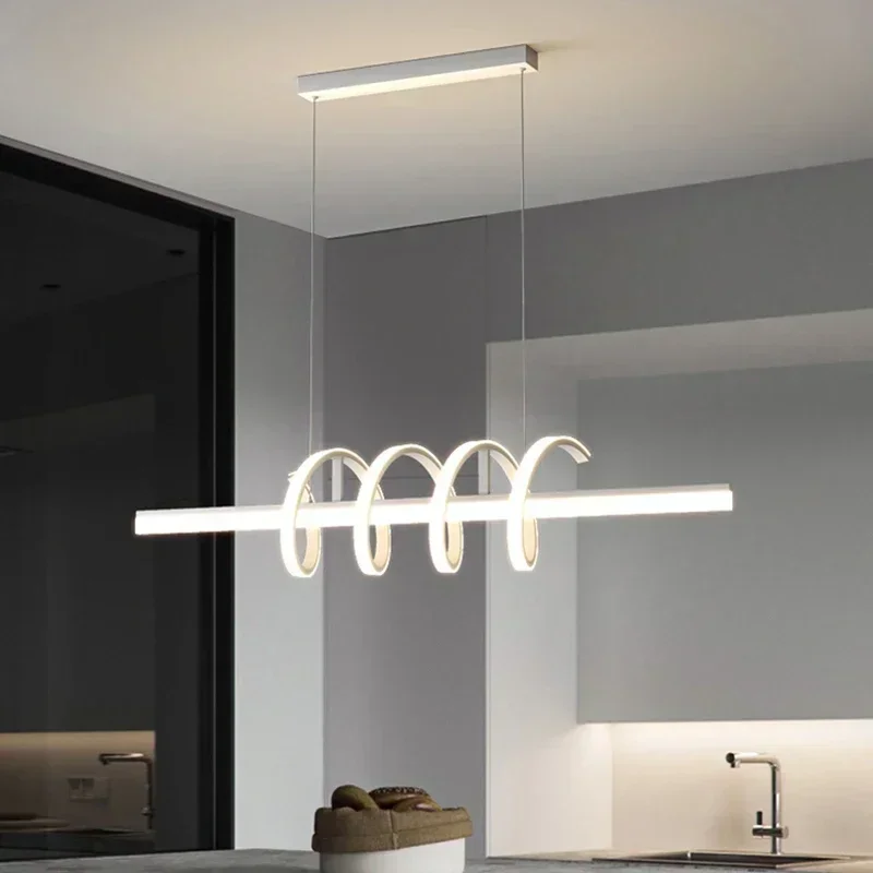 Modern LED Pendant Lights for Living Dining Room Hanging Lamp Restaurant Dining Table Lighting Suspension Chandelier Fixture