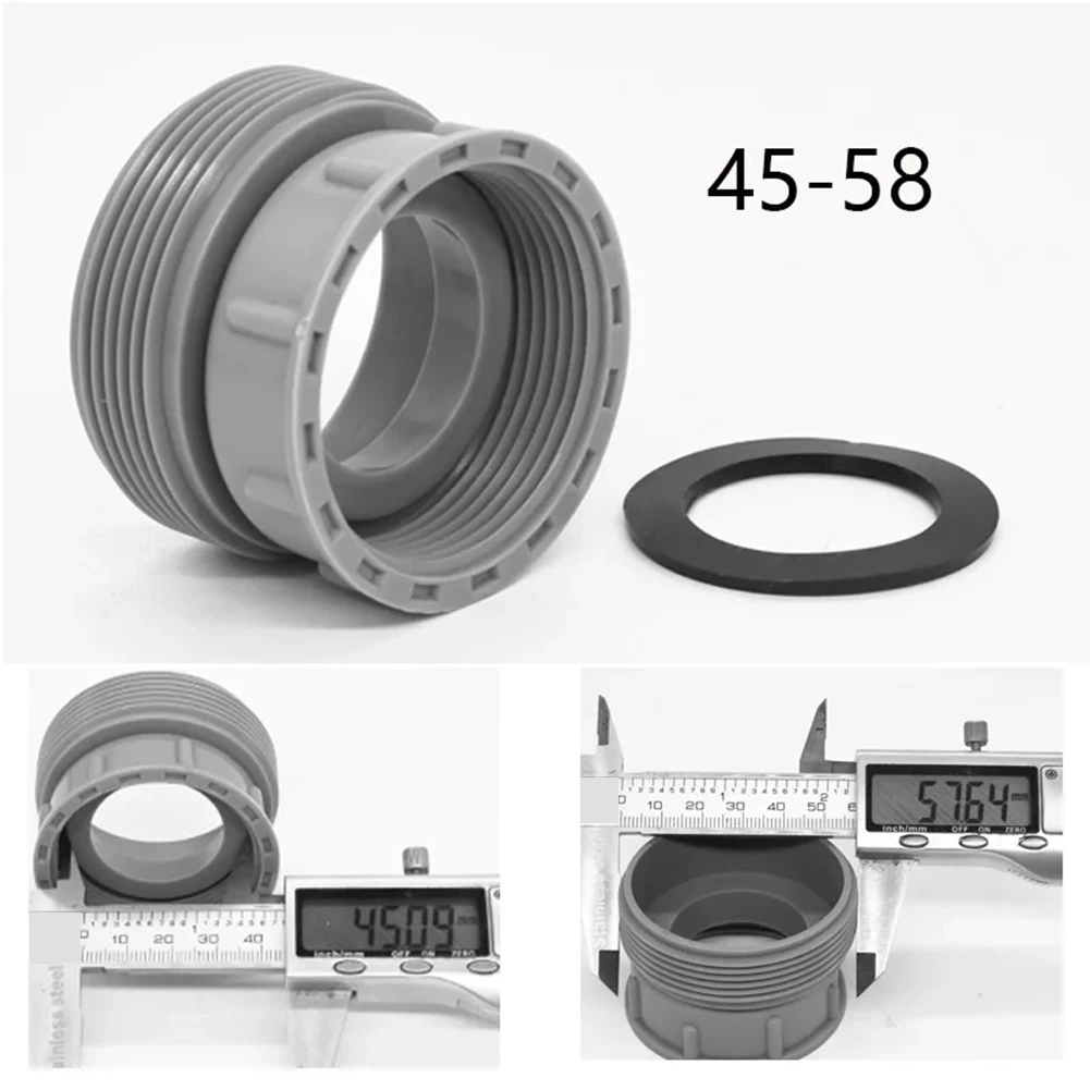 Pipe Reducer Sink Drain Adapter Under-sink Installation Easy Installation Versatile Compatibility Plastic Construction