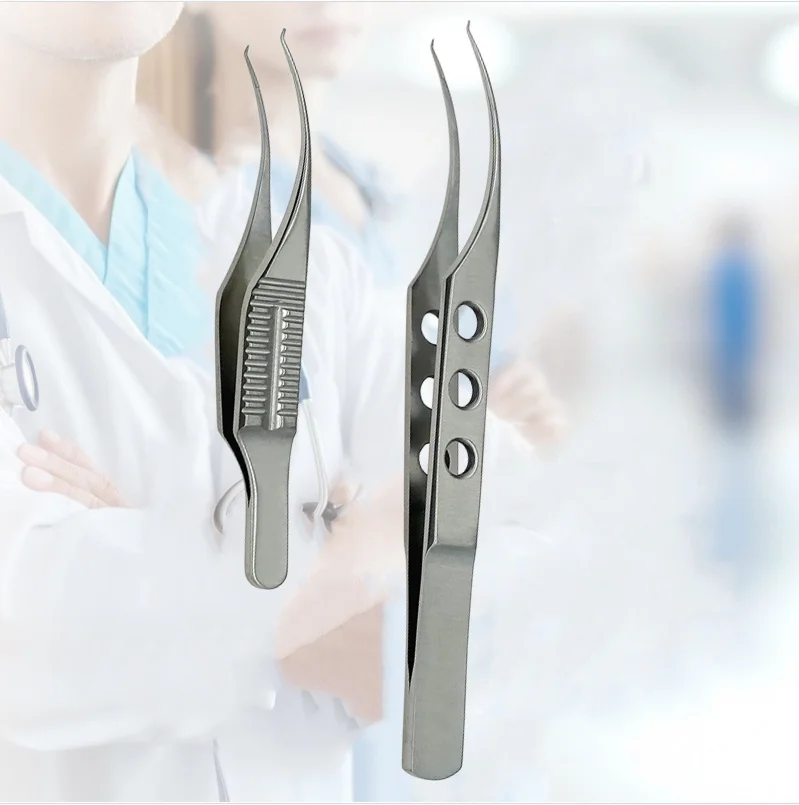 pinca-oftalmologica-de-titanio-botvin-iris-com-pontas-dentadas-para-cirurgia-plastica-profissional-de-palpebra-dupla
