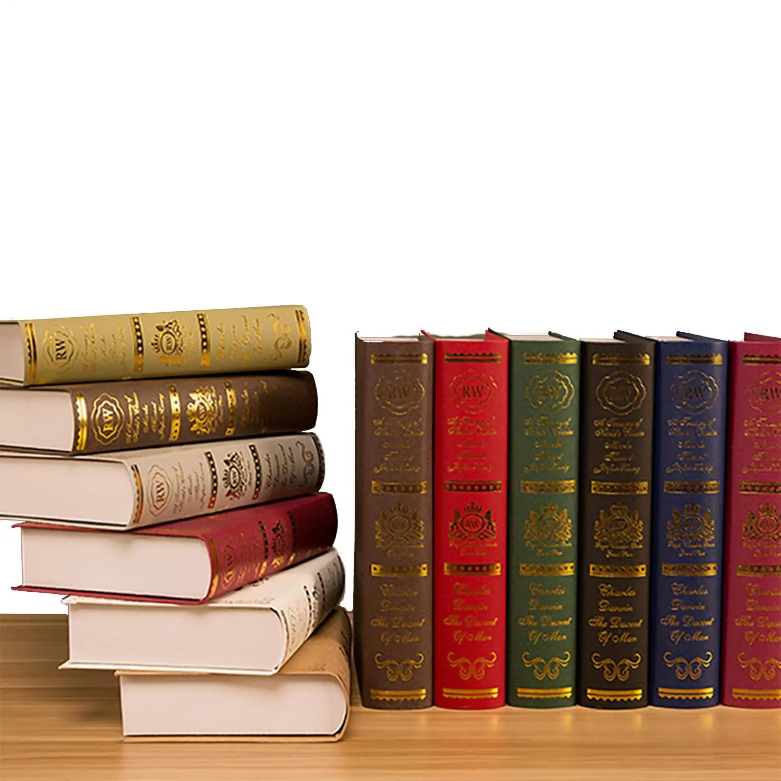 Casa europeia retro fotografia adereços livro falso mesa de escritório simulação livro modelo sala varanda livro decorativo decoração para casa
