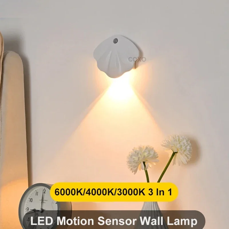 Charging Intelligent LED Body Sensing Light Night Light, Wiring Free Magnetic Suction Indoor Wall Light, Door Sign Light