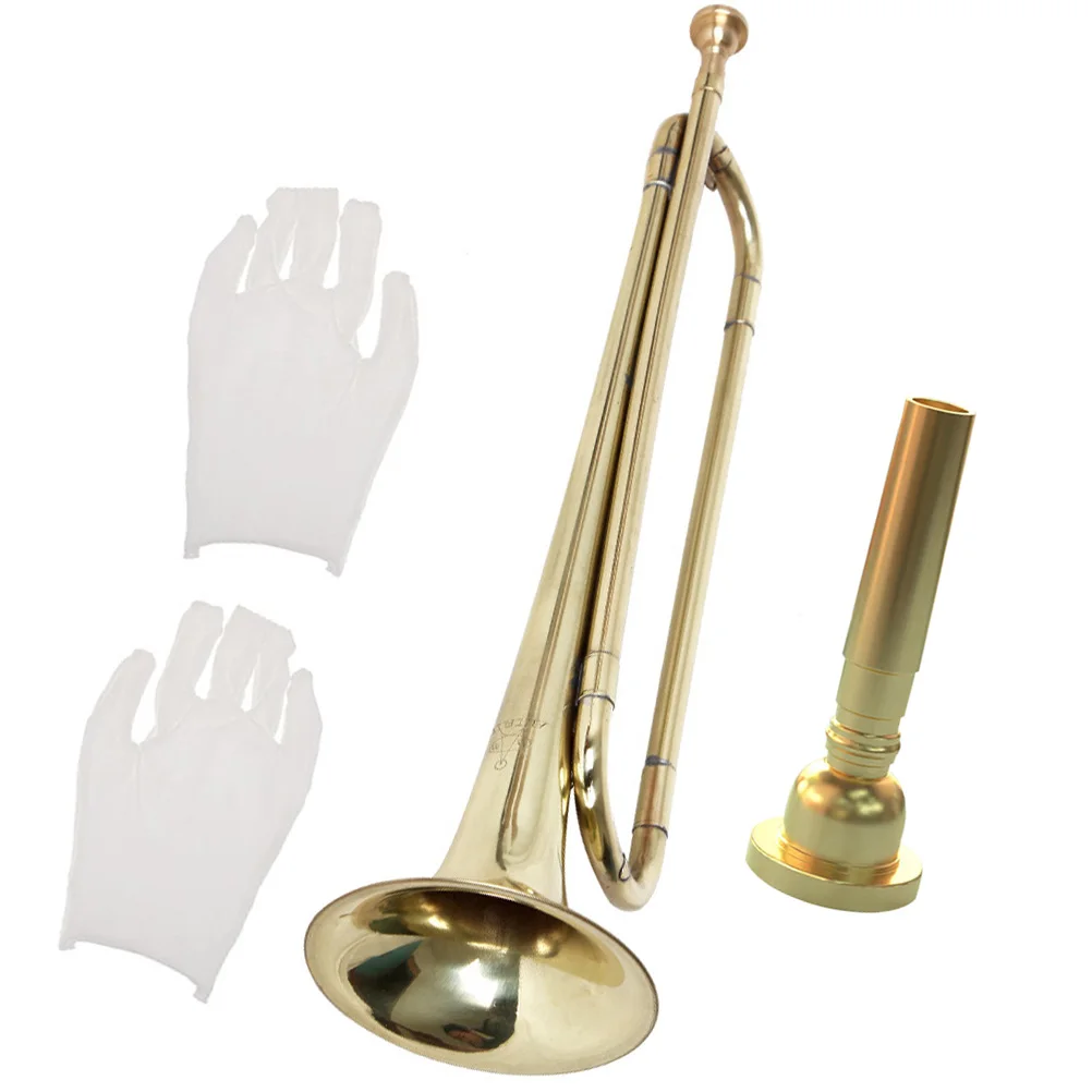 

Youth Number Small Trumpet with Gloves Musical Instruments for Children Toy Children's Preschool Cotton