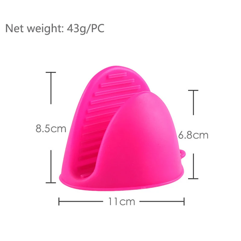 2PCS Silicone Heat Resistant Hand Clip Cover with Heat Insulation Heat Resistance Anti Slip Resistance High and Low Temperature