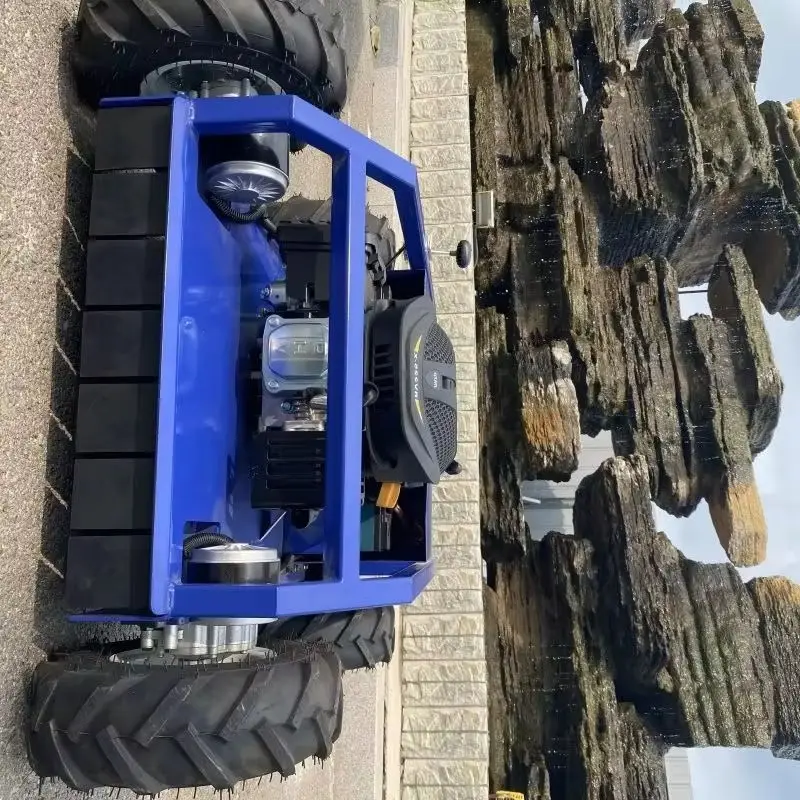 خبير فناء مخصص! جزازة العشب الذكية ذات التحكم عن بعد بدون دوران، عشب الحديقة، مناسبة لشرائط مختلفة