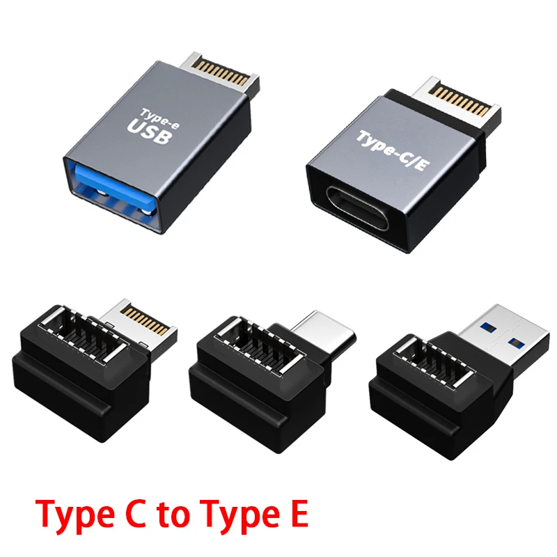 USB 3.1 Front Panel Header Type E to USB C Type C Expansion Cable Adapter Connector for Desktop Computer Motherboard Plug