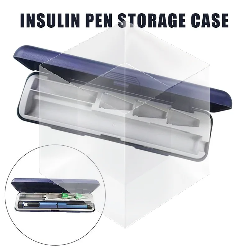 

Durable Insulin Pen Holder Box Practical Medicine Injection Pen Organizer Daily Home Travel Storage Case