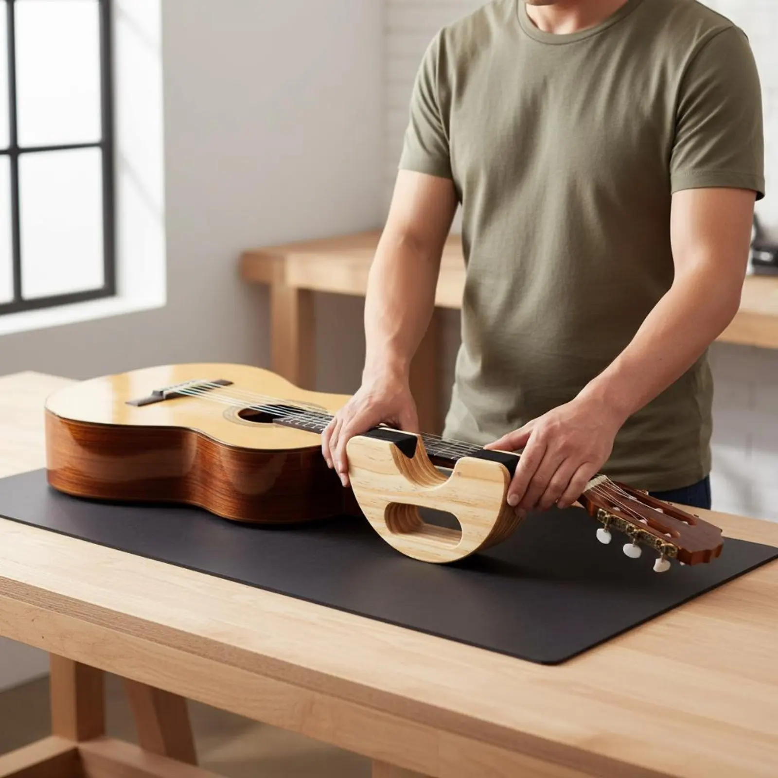 Guitar Neck Rest Multi-Size Fit Guitar Neck Cradle Fretboard Repair Support Lightweight Music Tool Easy Grip for Workshop view 6