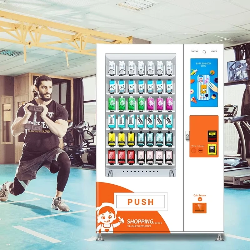 Beauty Bottled Beer Vending Machine, Drinks Dispenser with Screen, Automatic Beverage Kiosk