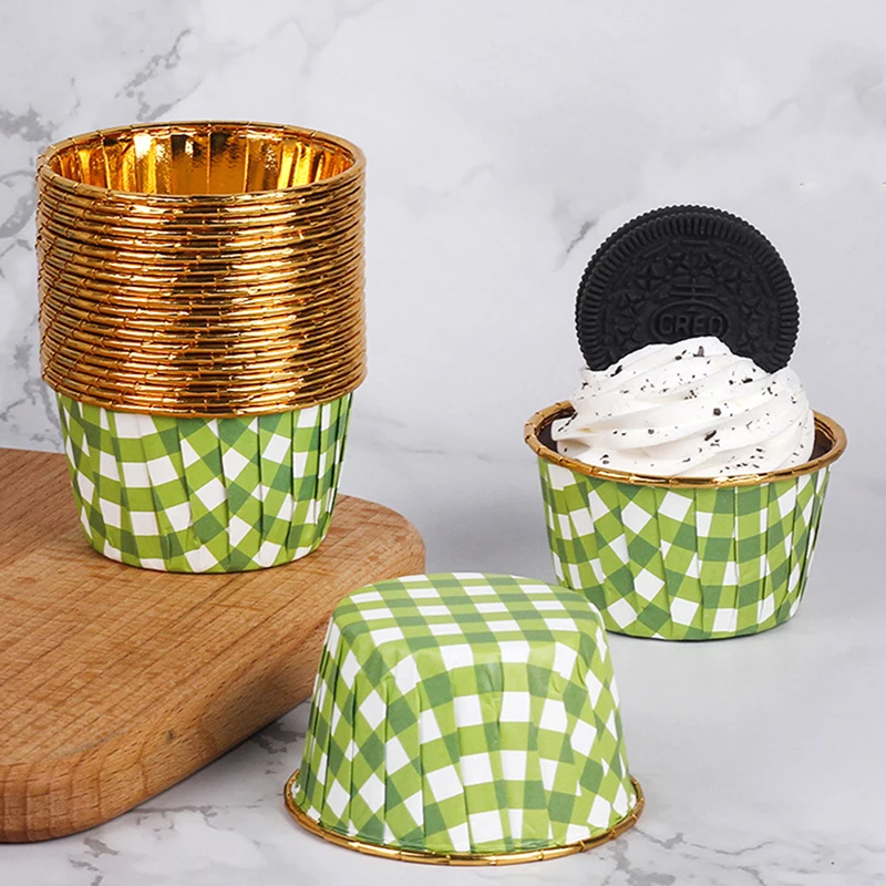 50 stuks cupcake papieren bekers bakvorm muffin cake gebak mallen levert bakkerij pan gereedschap mini moldes accessoires bakvormen party