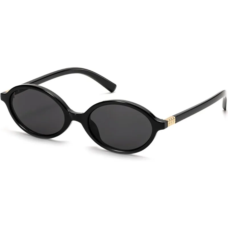 1/2 Stück Herren Vintage Ovale Sonnenbrille 90er Y2K Designer-Stil