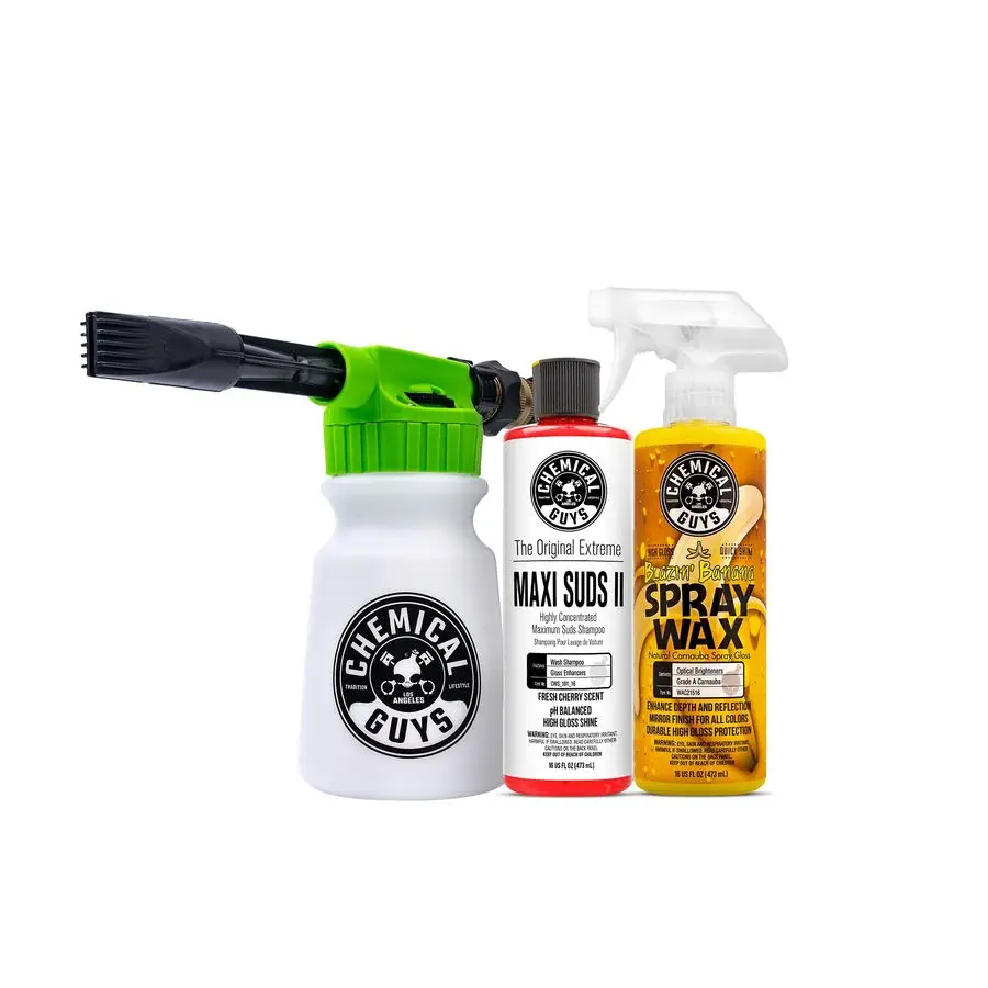 طقم شمع غسيل رغوي من TORQ مع صابون غسيل السيارات ماكسي Suds II وشمع السيارة القابل للرش على شكل موز Blazin 3 عناصر، 32 أونصة سائلة #1