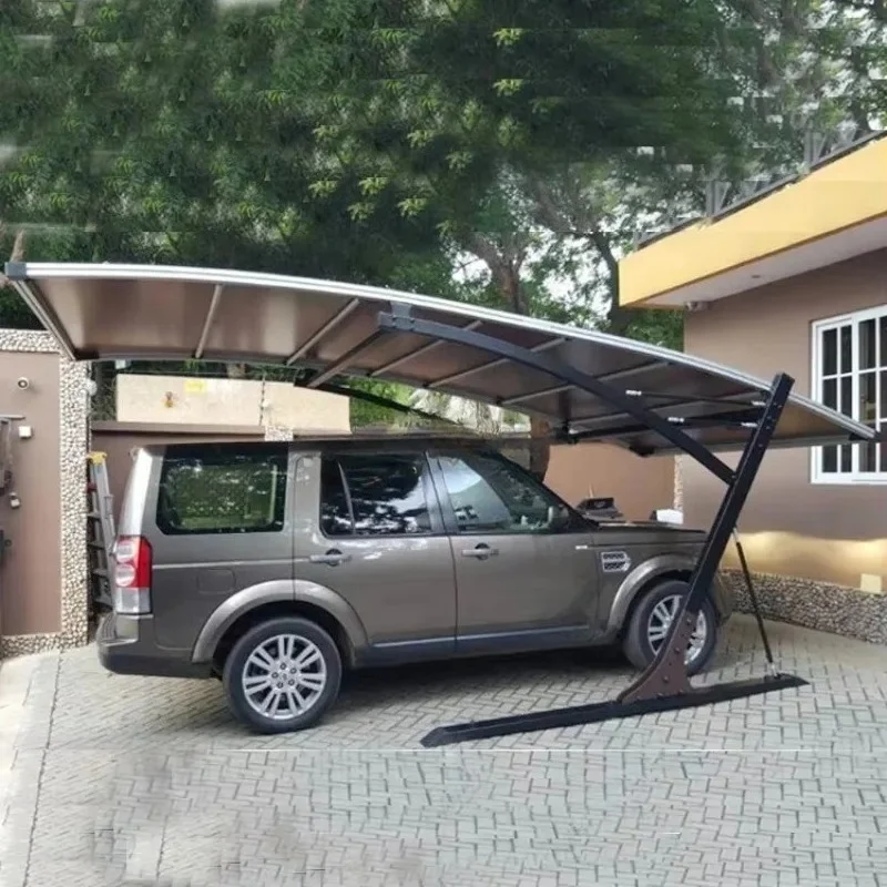 China Manufacturer Low Price Regular Style Galvanized Steel Frame High Snow Load Metal Carport Wind Resistant Heavy Dut Waterpro