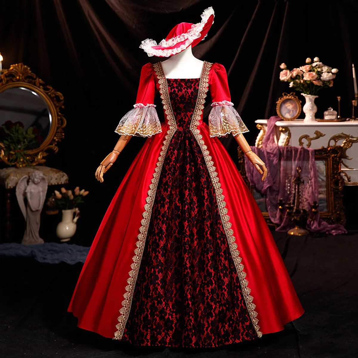 

Halloween Vampire Costume Witch Christmas Show Dress Photography Travel Suit Masquerade Spell Drama Vestido De Noche Fiesta Lujo