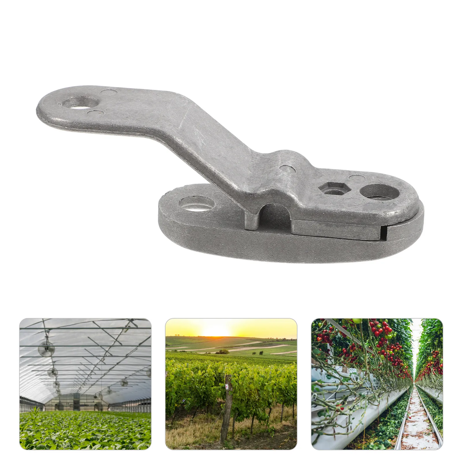 4Pcs Anti-Overturn Greenhouse Clips Pulley Ventilation Clip Membrane Protection Vent Clip 10Mm Diameter for Garden Plant Shade