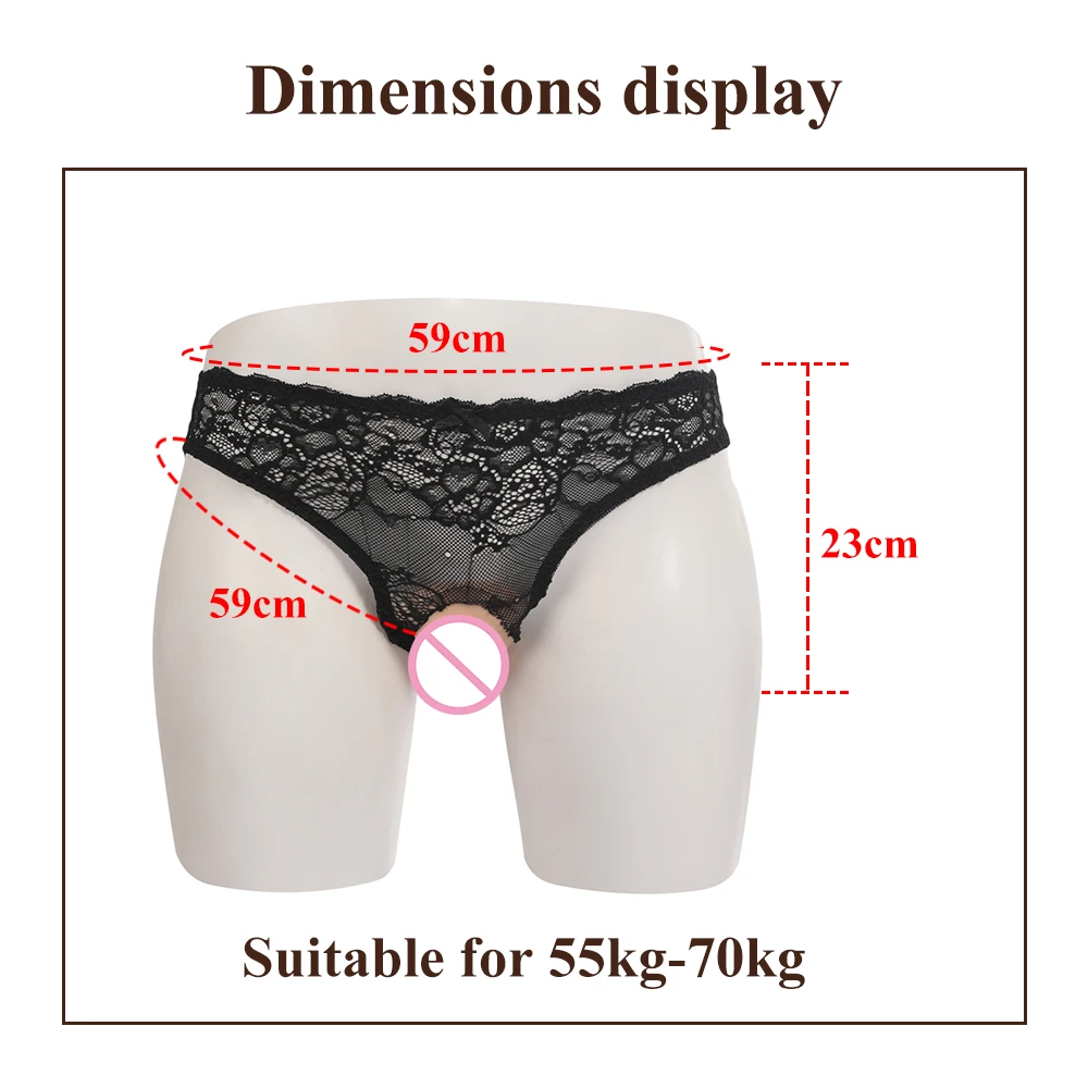 EYUNG Fake Vagina Pad Cosplay Silicone Crossdressing Fake Vulva for Transgender Drag Queen Crossdresser