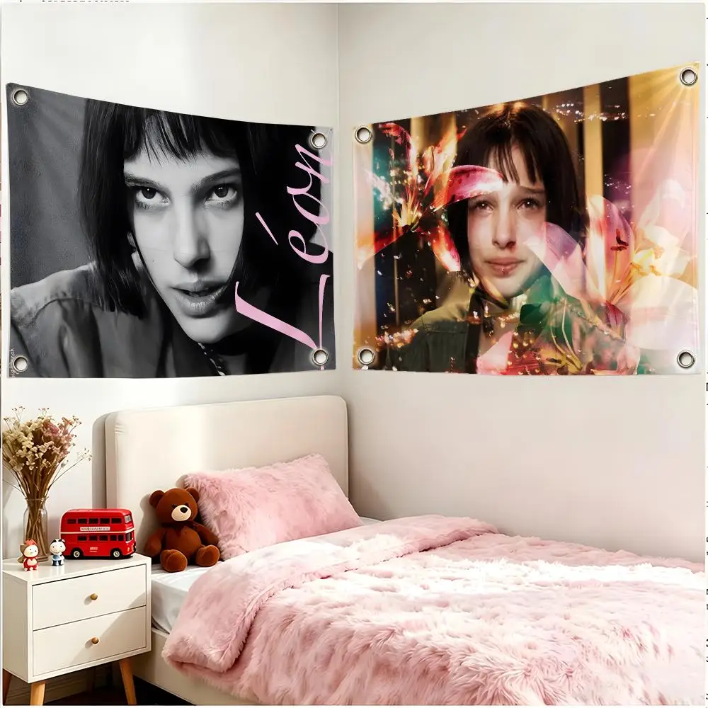 Movie Drama Leon The Professional Flags Four Ring Borderless Art Decor Indoor Outdoor Use Simple Hang And Install