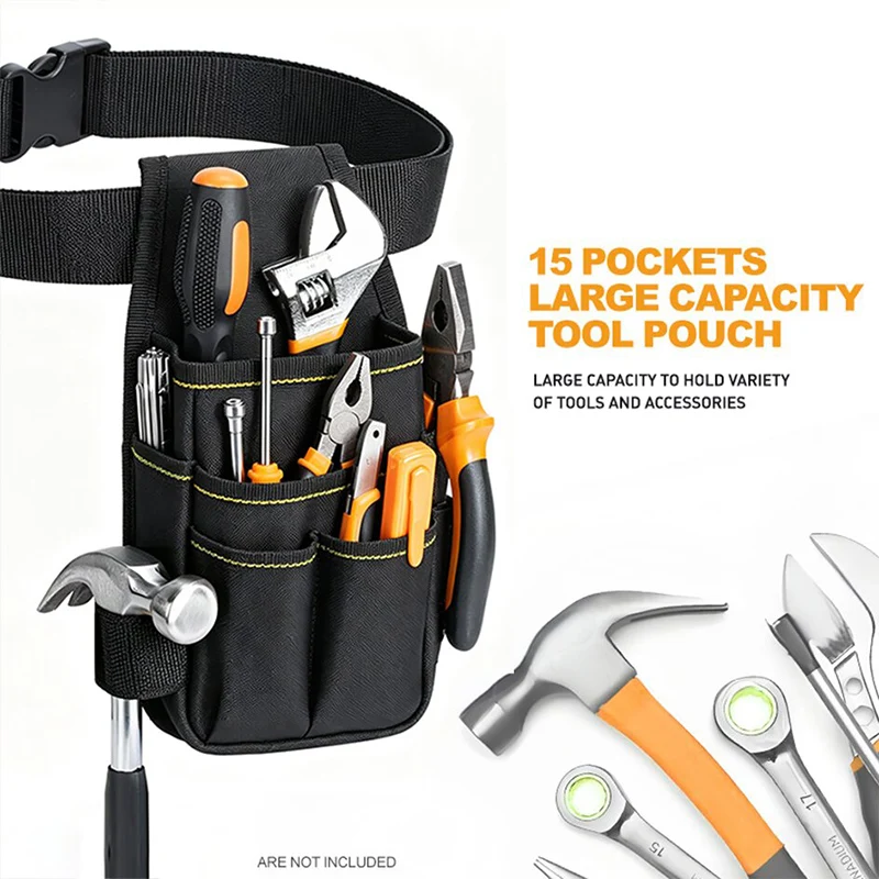 Multi Functional Toolkit Waist Bag Small Pocket Storage Screwdriver Wrench Repair Tool Fixing Bag Oxford Cloth Pocket Tool Suit