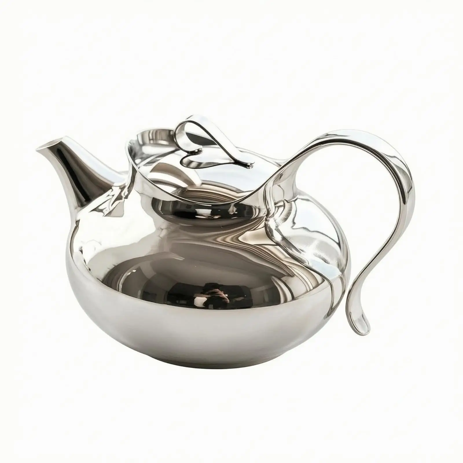 Stainless Steel Teapot Leak-Proof-Proof Teapot with Lid Beverage Server Easy to Clean Tea Maker Loose Leaf for Hosts, Cafes