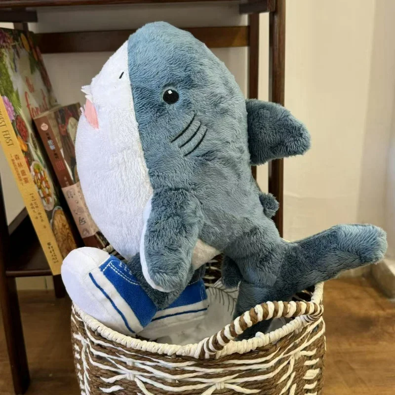 Haai met schoenen knuffel Shanhaijing Tralalelo Tralala pluche pop Italiaanse Al Tralalero Tralala Orcalero Orcala zachte pop