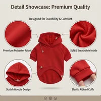 Pet Dog Hoodies Autumn and Winter Season for Large Dog Clothes Solid Color Print Pattern French Bulldog Labrador Jacket Clothing 3