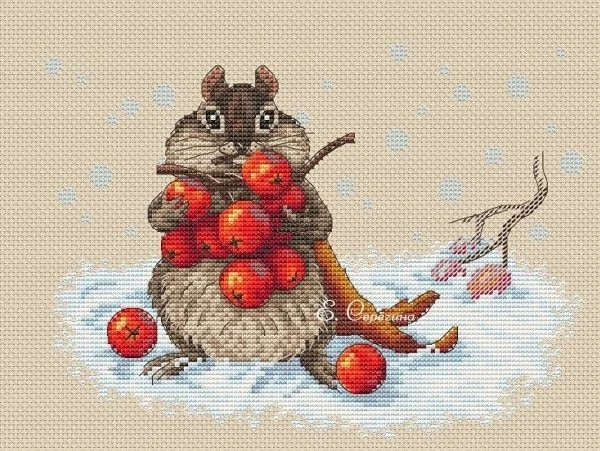 Winter's Harvest DIY Cross Stitch Sets, Chinese Cross-Stitch Kits, Embroidery Needlework, 32-26, 16CT, 14CT, 18CT