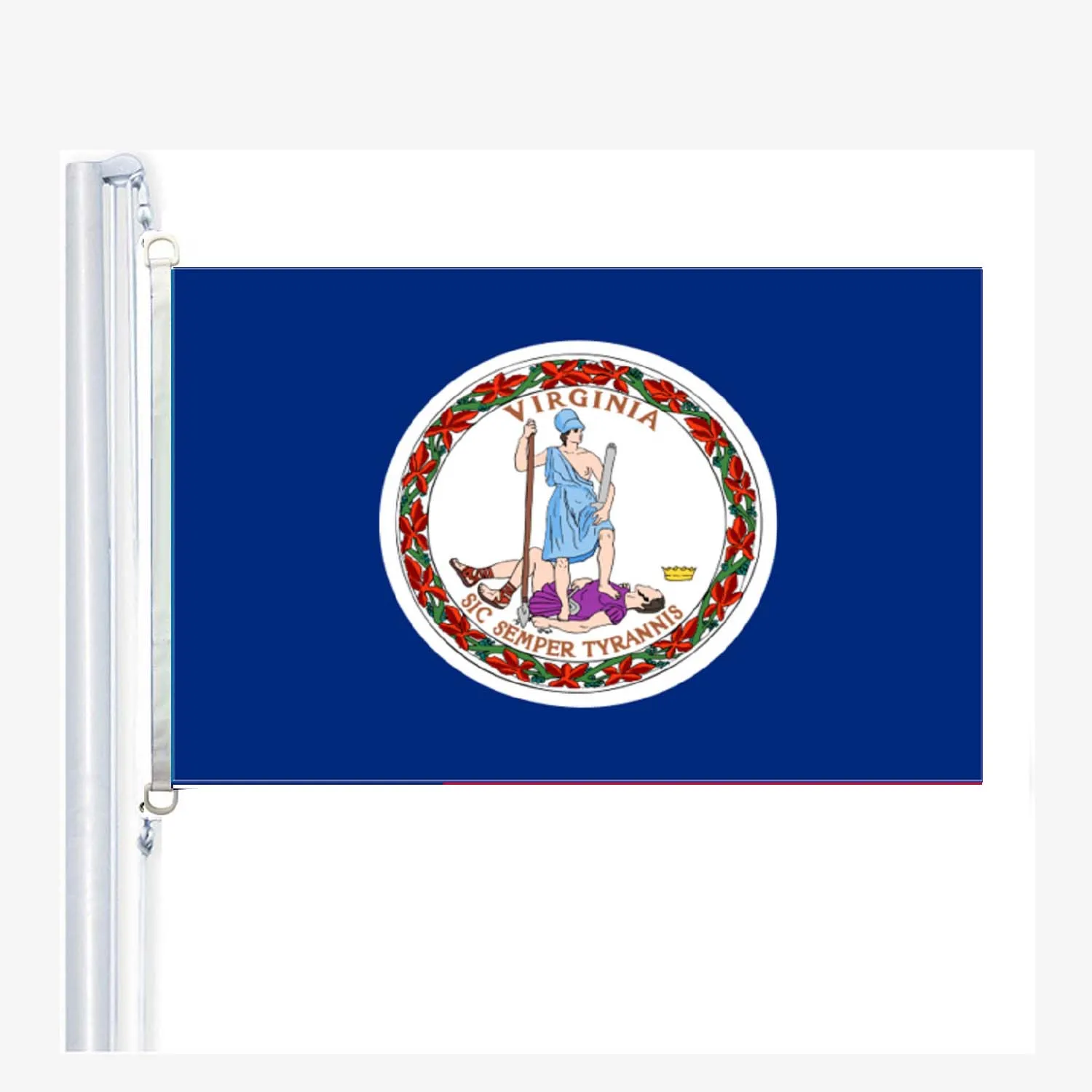 Virginia, VA Flags 90 x 150 cm, 100 % Polyester, Digitaldruck