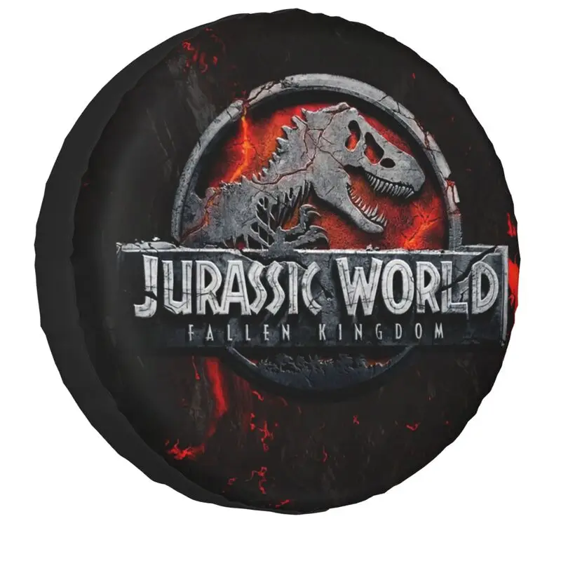 Jurassic Park Tire Cover for Mitsubishi Pajero Jeep SUV Trailer Sci Fi Dinosaur Car Wheel Protector Covers 14