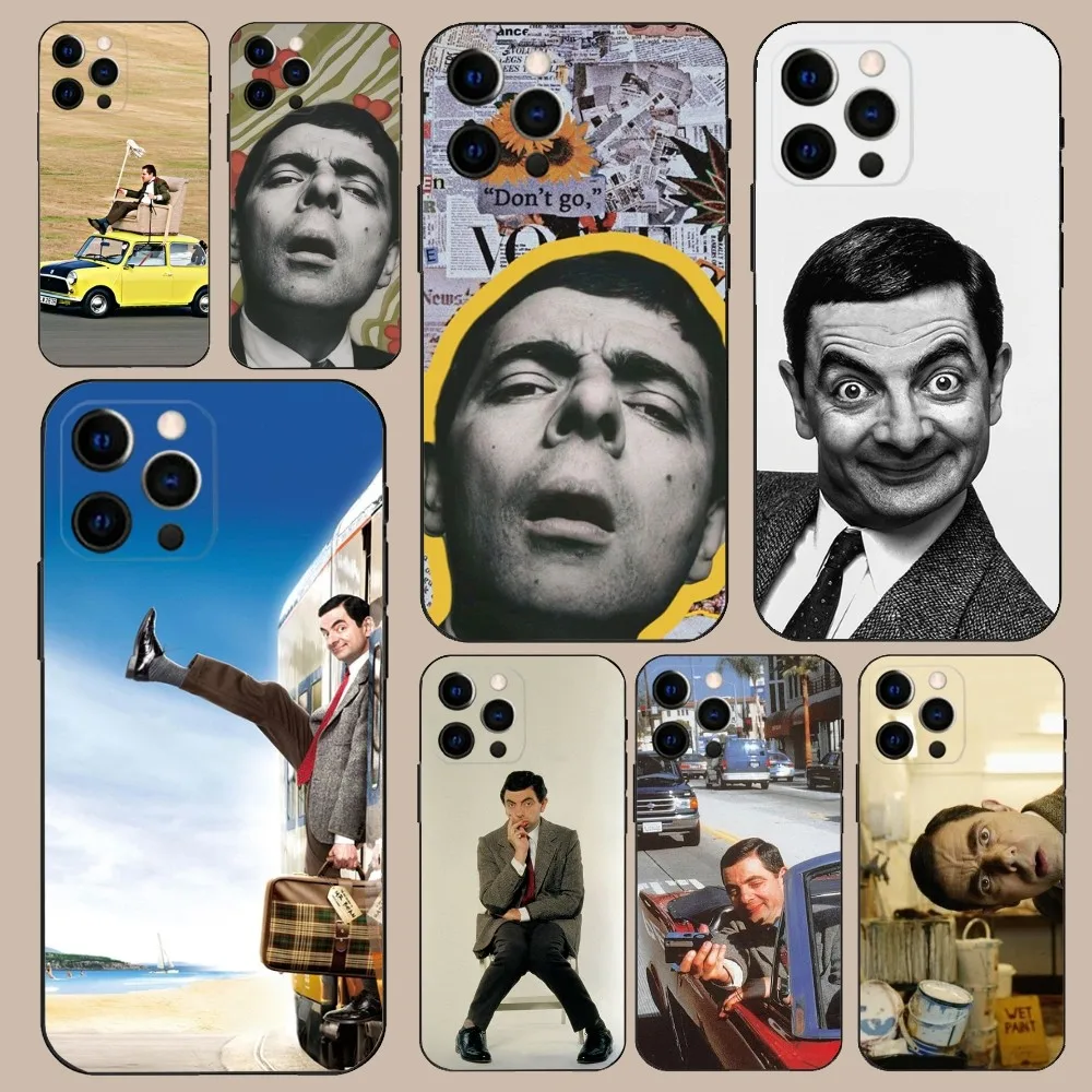 Funny Mr B-BeanS Phone Case For iPhone 16,15,14,13,12,11,Pro,X,XS,Max,XR,Plus,Mini Soft Black Cover