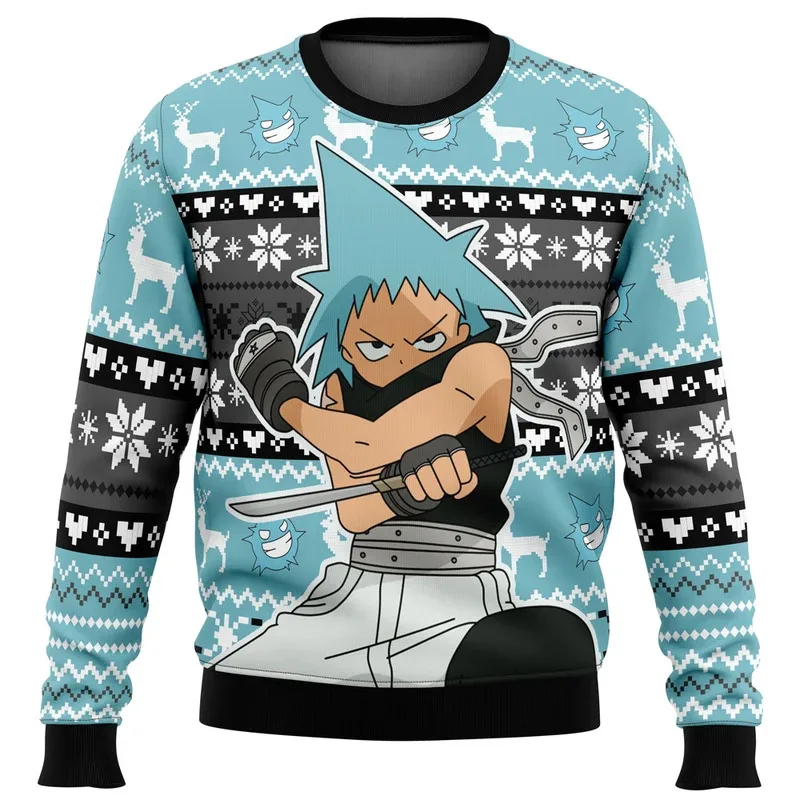

Soul Eater Crona trades with this ugly man Christmas sweaters, Santa Claus, sweatshirts and tops, autumn and winter gifts