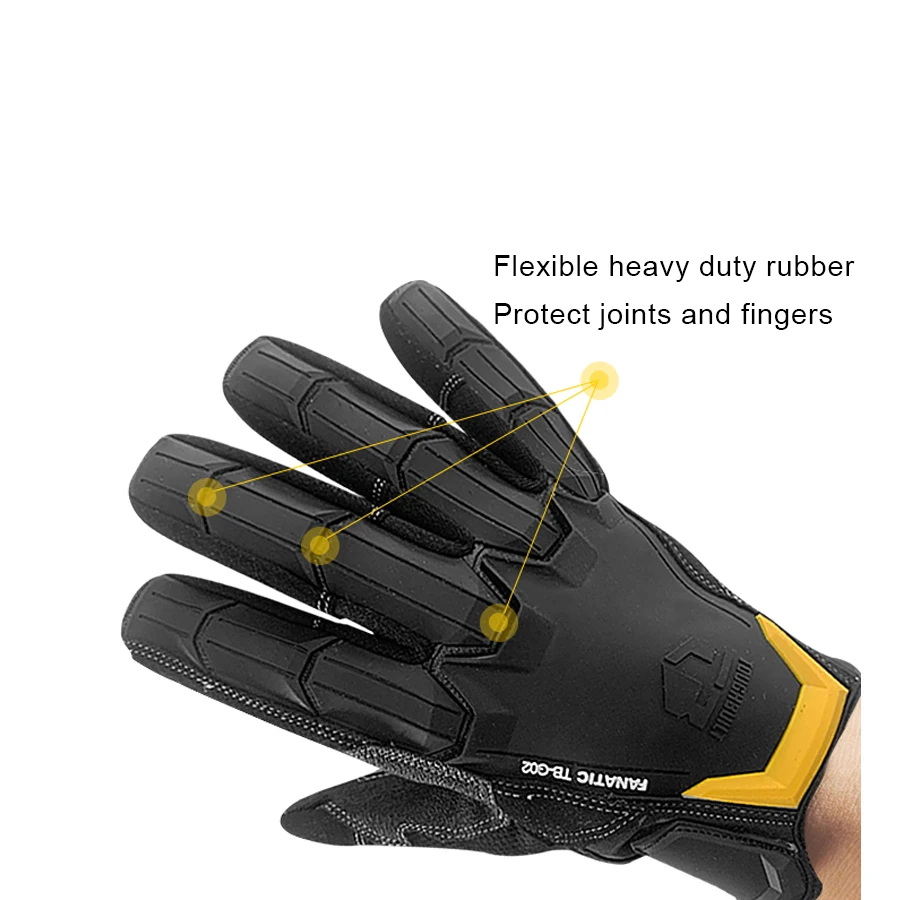 TOUGHBUILT TB-G02-L / TB-G02-XL Fanatic Heavy-duty Gloves Multifunctional Gloves Armor Work Gloves Power Tool Accessories