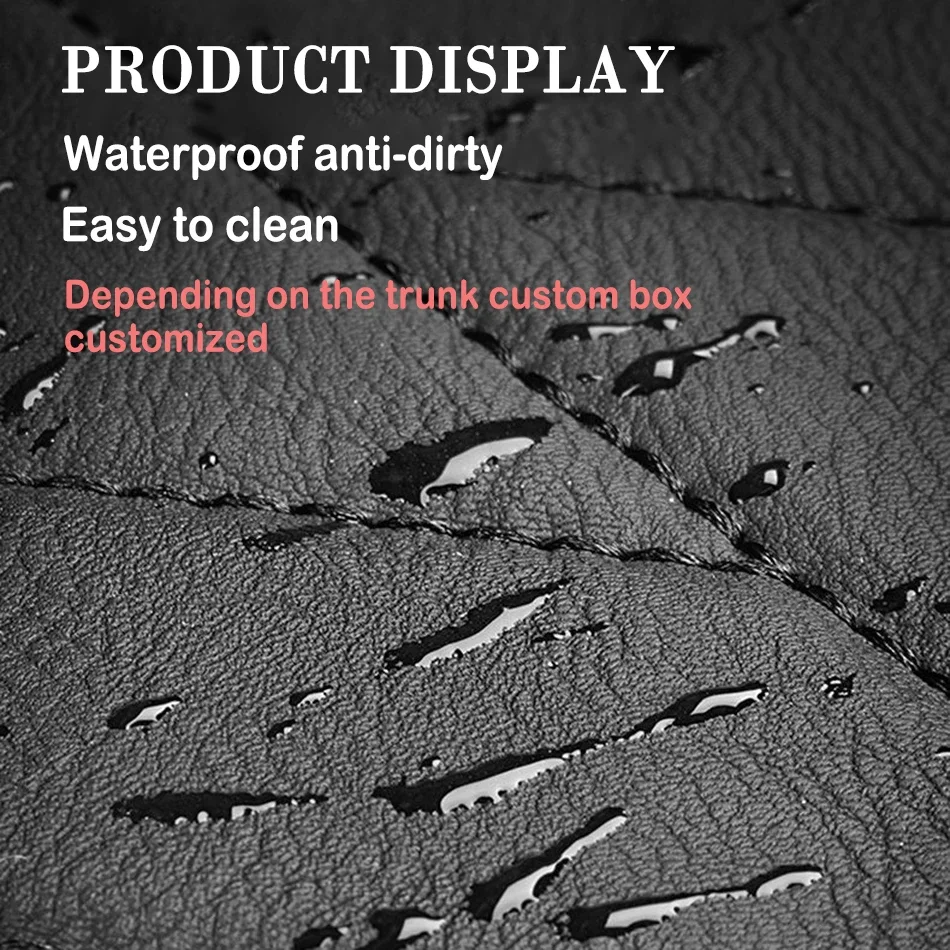 New Leather Trunk Mats Fully Surrounded Waterproof Non-Slip Liner Custom Floor mat for Tesla Model Y 3 Highland 2017 to 2024
