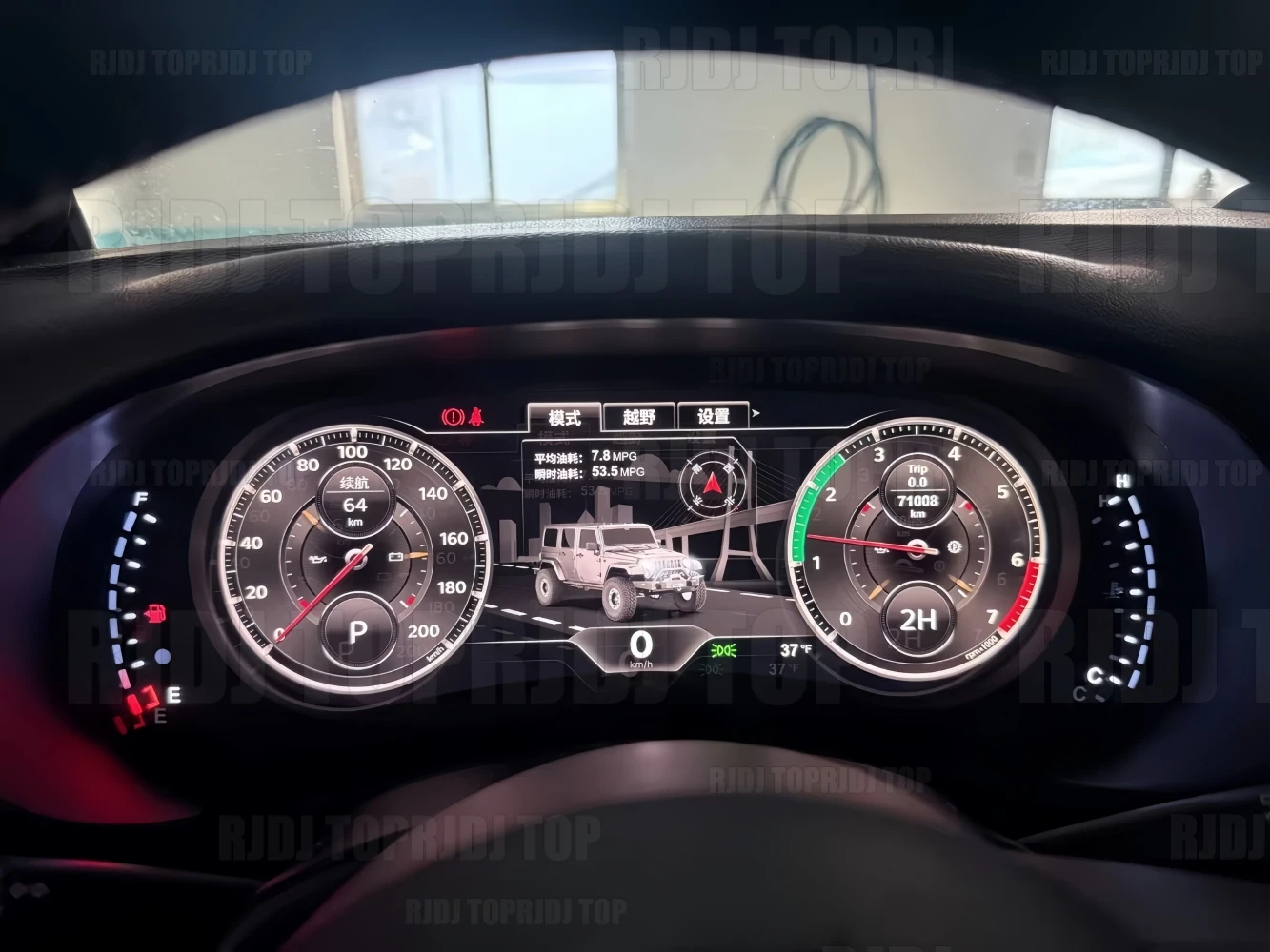 

For Lexus Jeep Wrangler JK 2011-2018 JL 2018-2023 Car Digital Virtual Cockpit LINUX Instrument Cluster LCD Speedmeters Dashboard