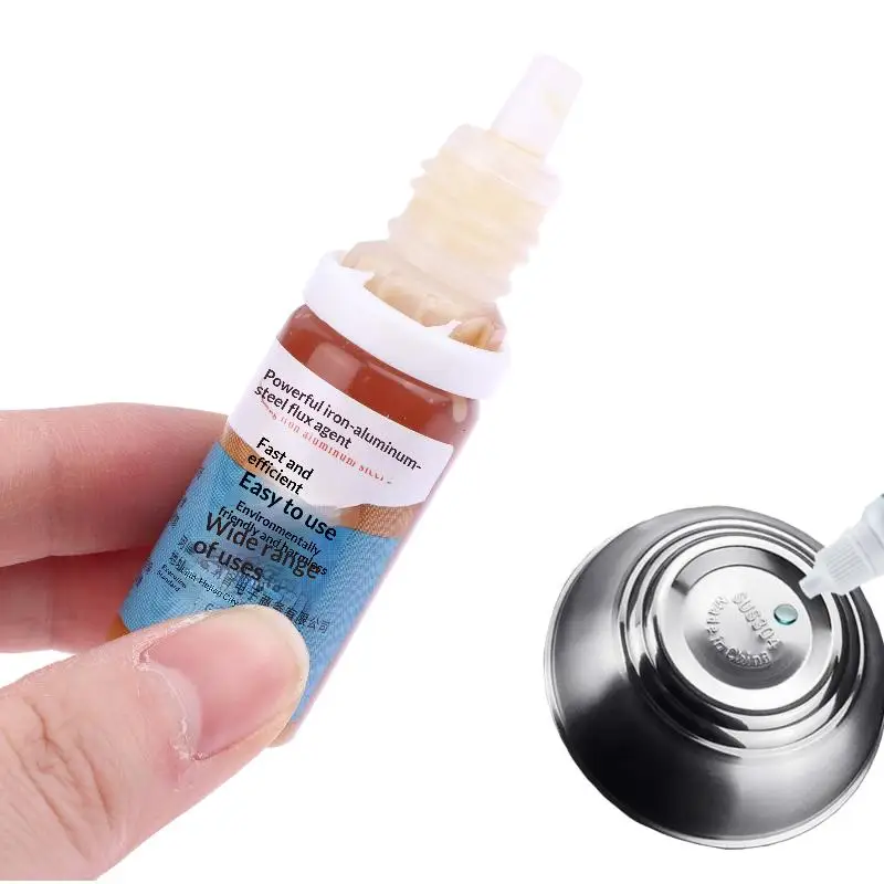 1Pc 10ml Liquid Aluminum Copper Soldering Flux - No-Clean Electronics 18650 Battery Metal Soldering Paste