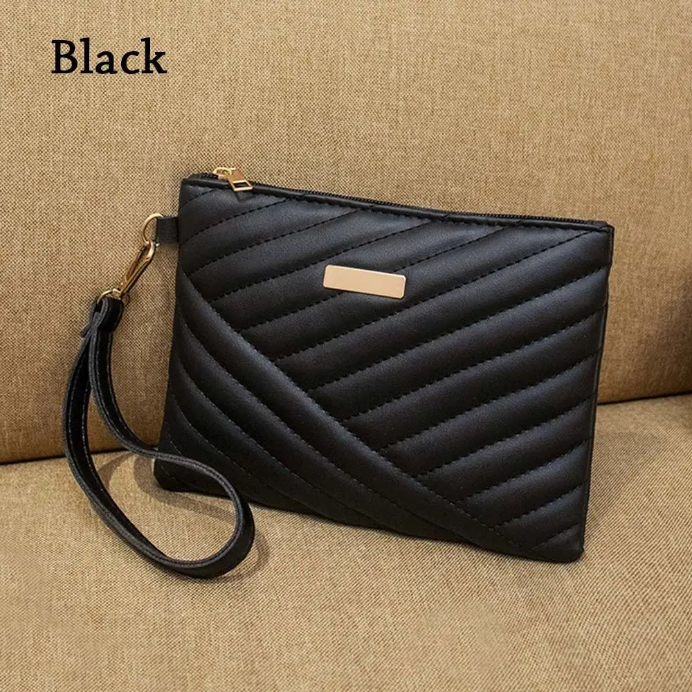 

Women PU Leather Shopping Clutch Wallet Envelope Bag Small Purse Wristlet Bag