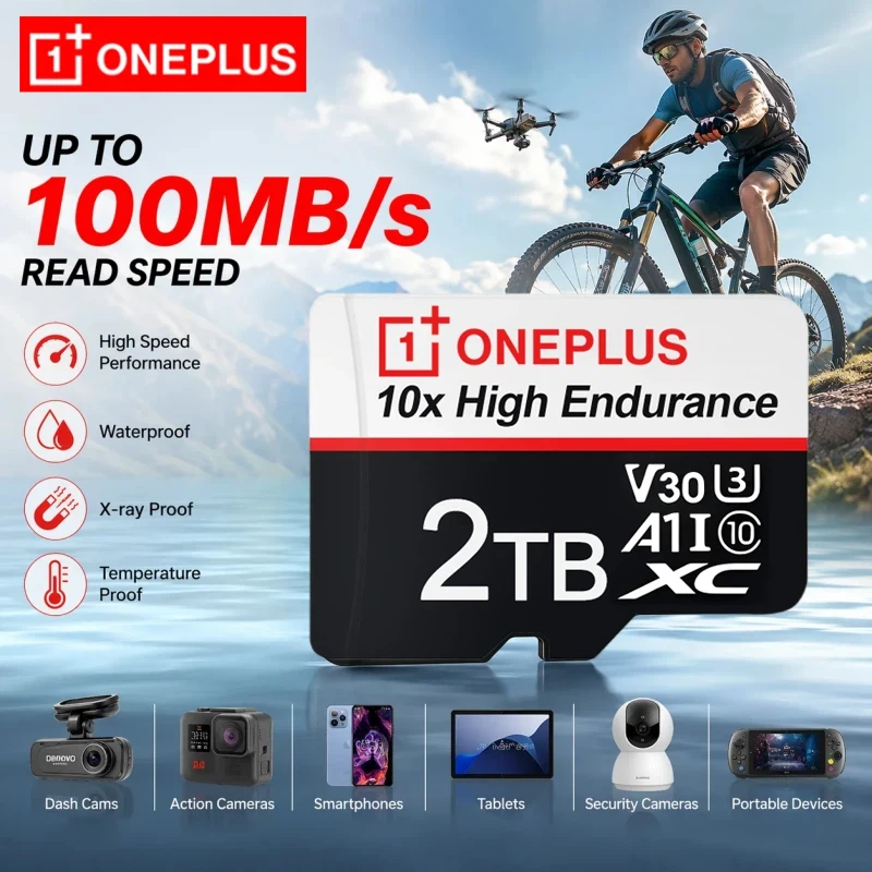 Oneplus Hot Sale Memory Card 2TB 512GB A2 High Capacity 4K Micro SD Card Multiple Sizes For Car Computer Monitoring Phone Camera
