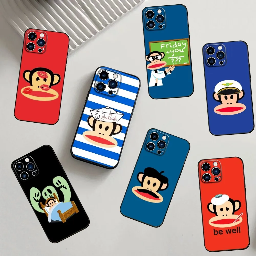 P-Paul Cute F-Frank  Phone Case For iPhone 16,15,14,13,12,11,Pro,X,XS,Max,XR,Plus,Mini Soft Silicone Black Shockproof TPU