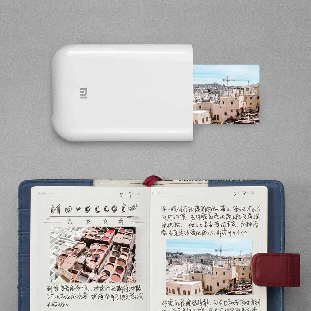 Xiaomi Mini impresora fotográfica portátil Bluetooth 5,0 ZINK tecnología sin tinta multifunción AR Impresión de vídeo versión Global Original