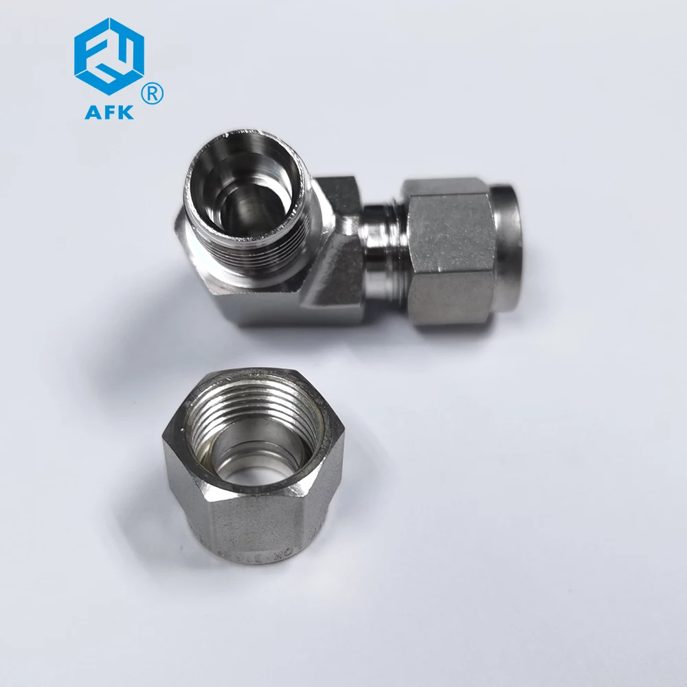 Tube fitting 6mm 8mm 10mm Double Ferrule OD Union Elbow Compress pipe fittings
