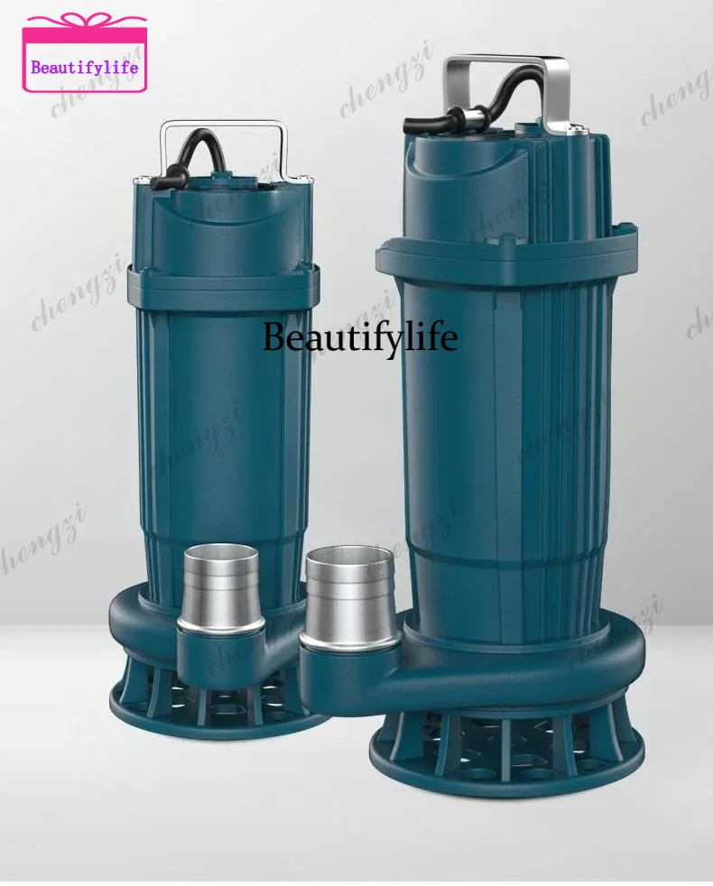 

A55 Sewage Pump Small Household Submersible Pump Cutting Pump Manure Pumping Mud Septic Tank