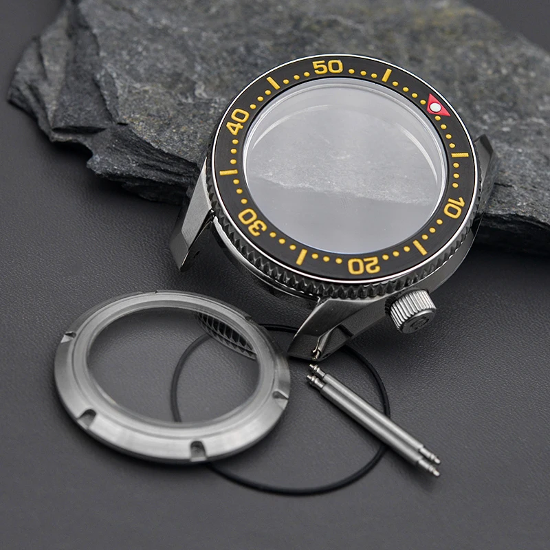 Mod SPB185 42mm Watch Case Fits NH35 NH36 7S 4R Movement Sapphire Glass Steel Insertion Ring SPB185 Fashion Watch Case