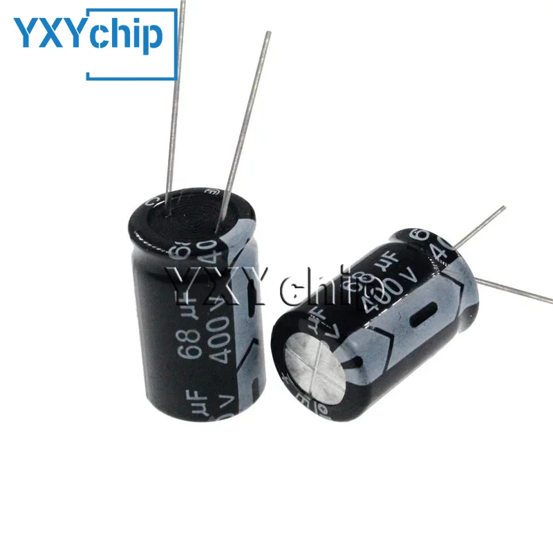 5pcs 400V 68uF 400Volt 68MFD Aluminum Electrolytic Capacitor 16*20mm Radial 68mf400v 68uf400v 400v68mf 400v68uf