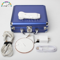 Double Heads Color Doppler Wireless Ultrasound Probe 3-in-1 Portable128 Elements USB WIFI Types Convex/Linear/Cardiac Probe
